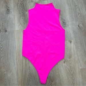 Good American Neon Pink Sleeveless Bodysuit